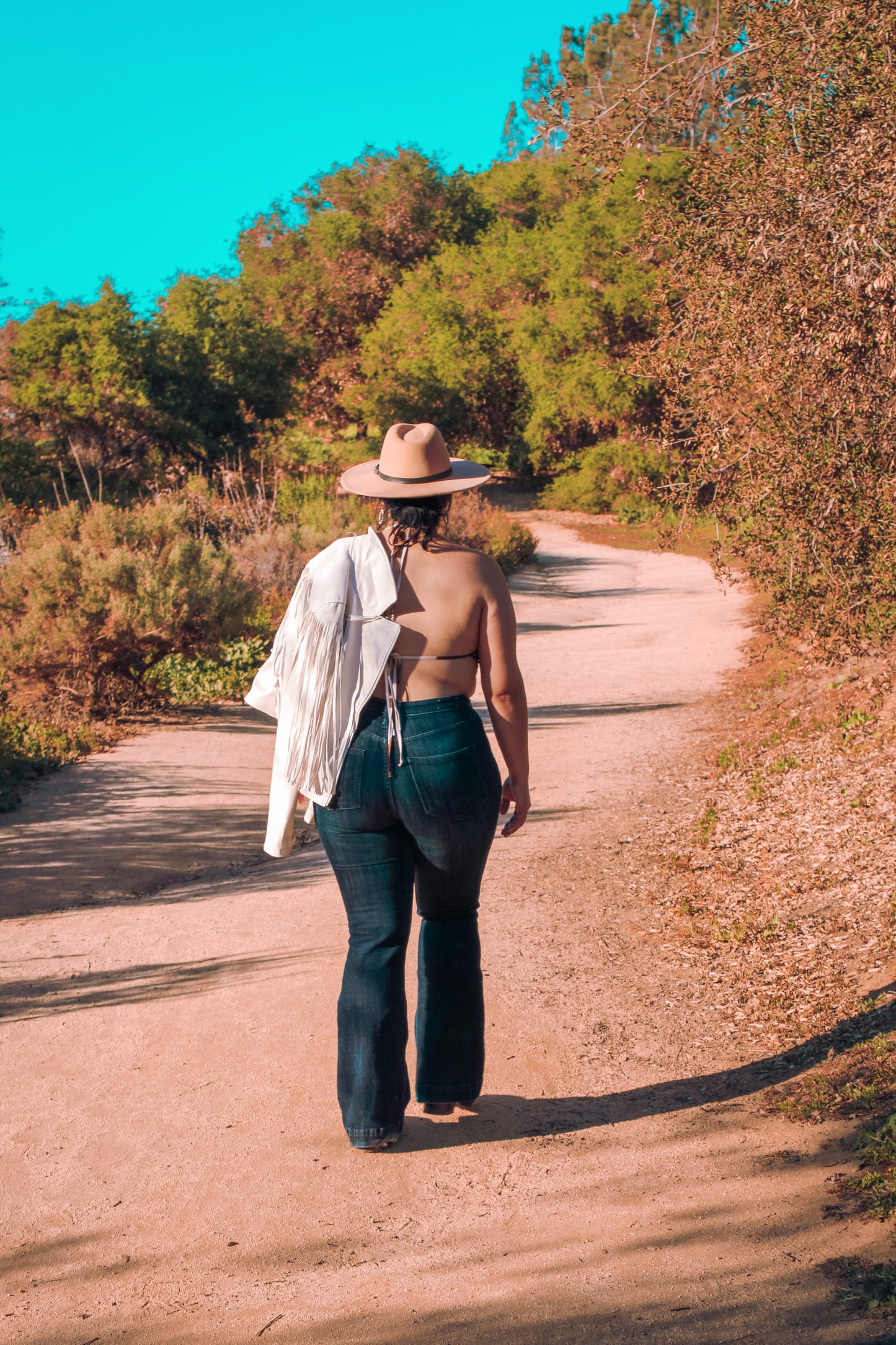 Cow Backless Bandana Top