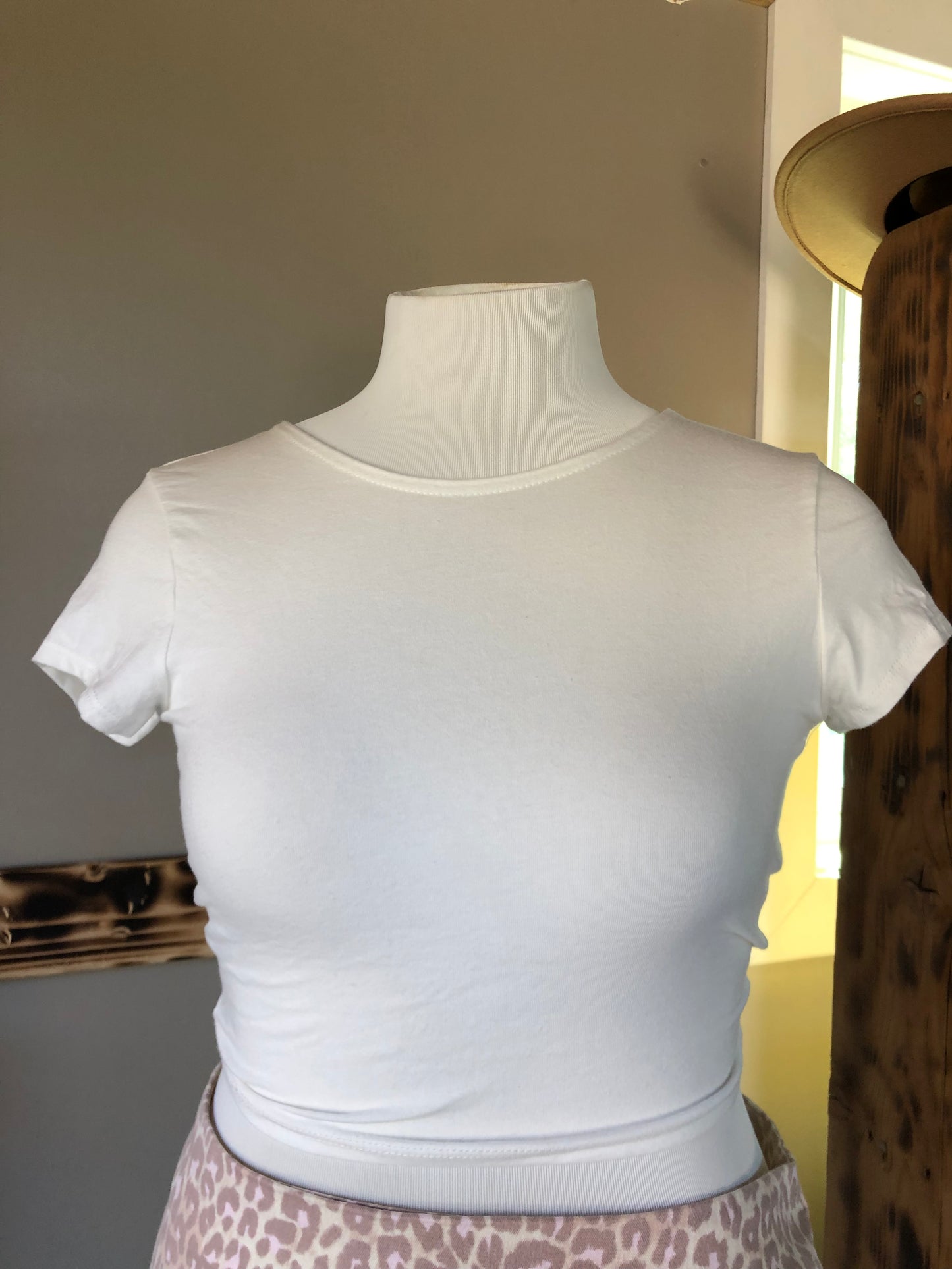 White Tie Crop Top