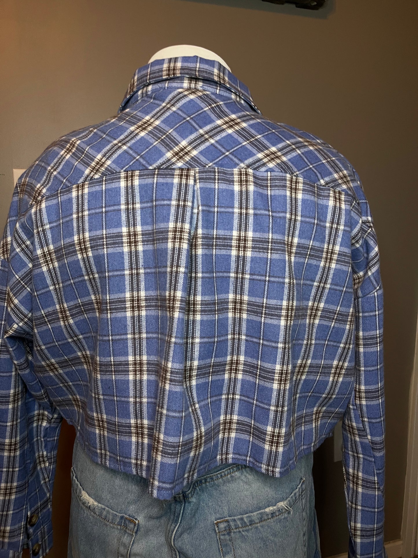 Cropped Azul