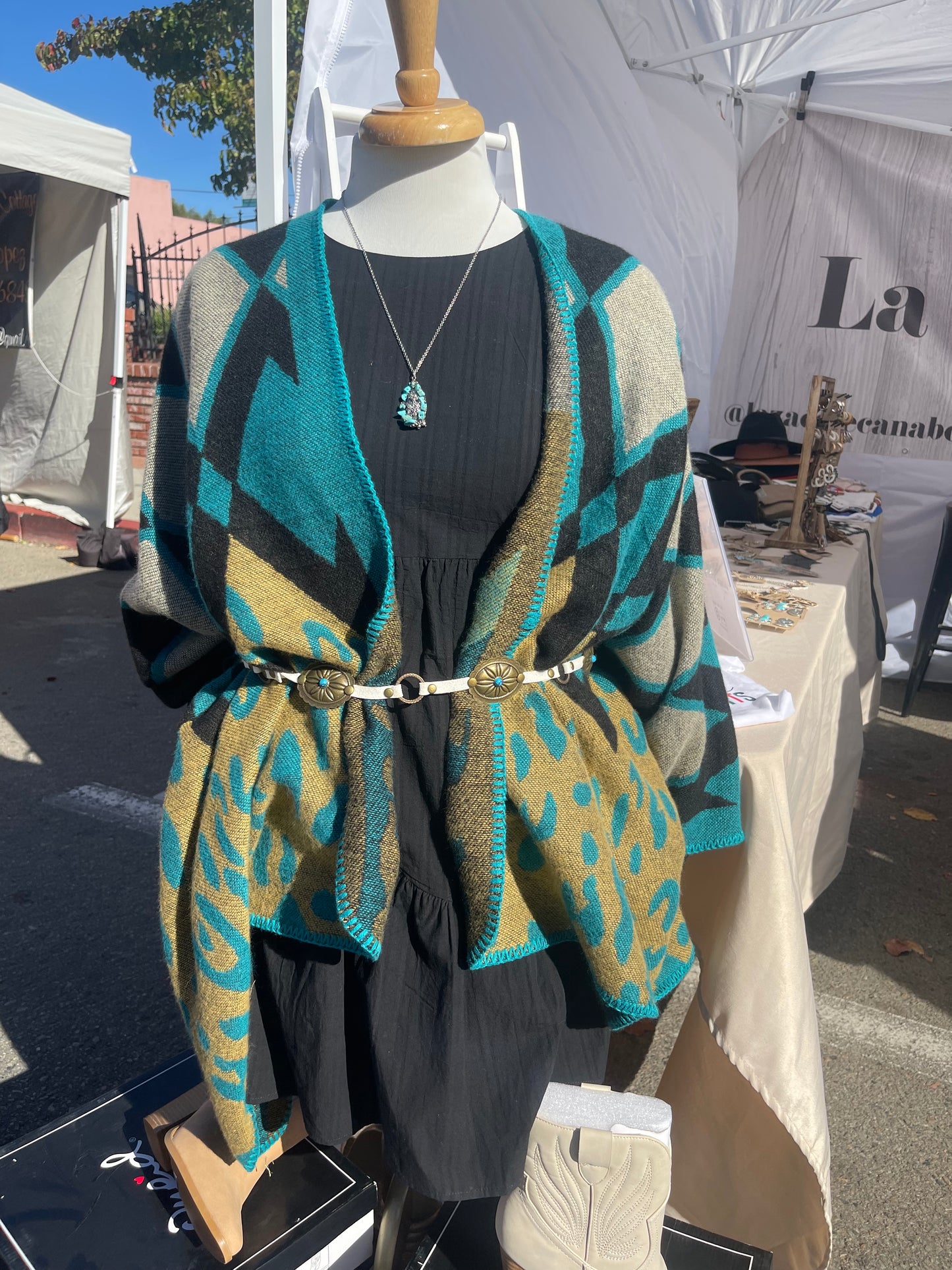 Blue Poncho