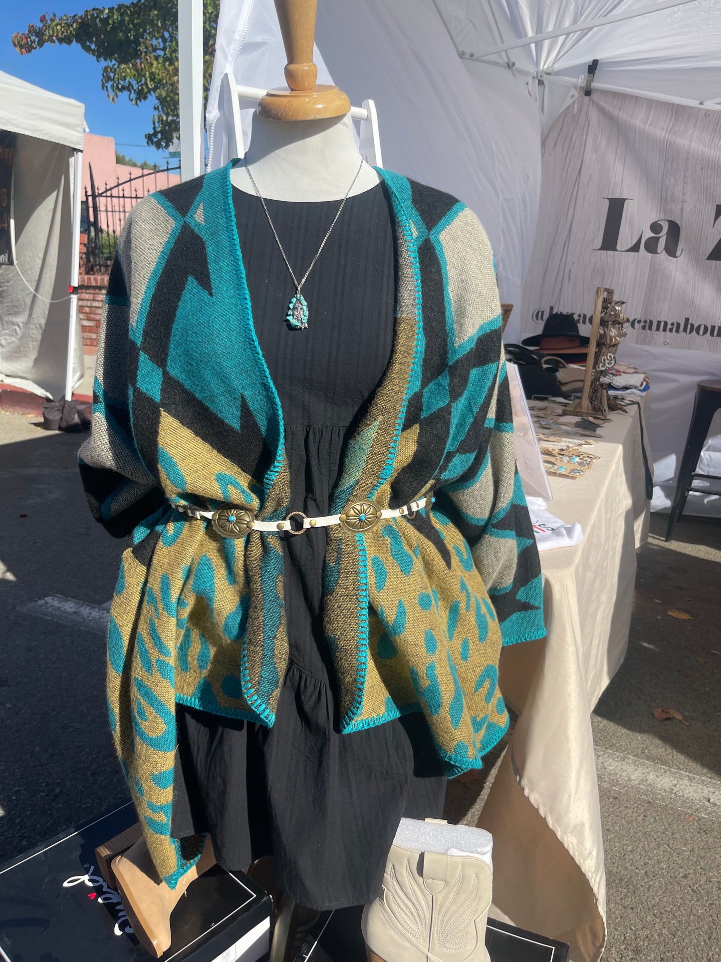 Blue Poncho