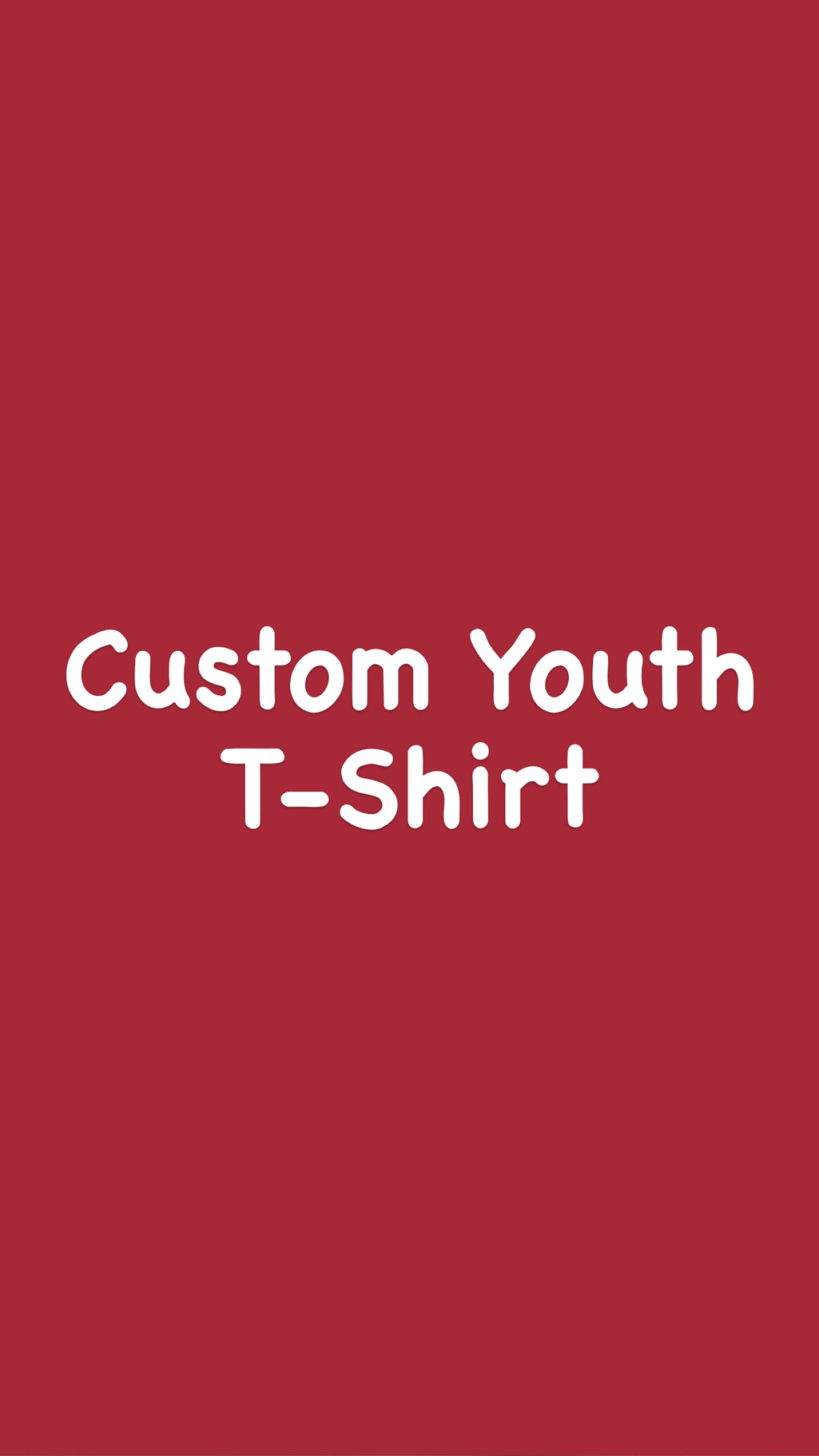 Custom Toddler/Youth T-Shirt