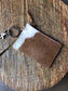 Cowhide  Small Wallet Keychains