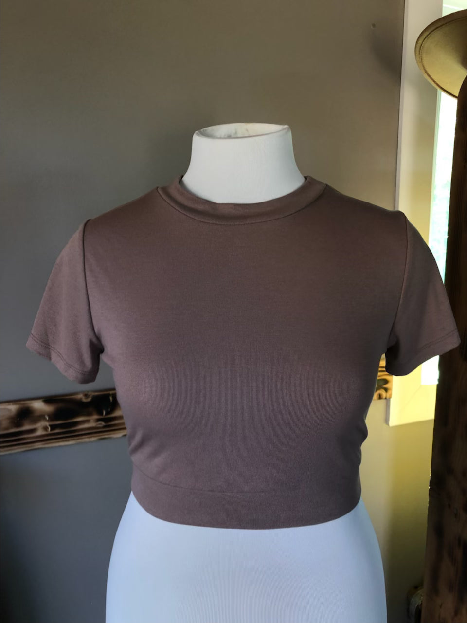 Mauve Crop Top