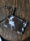 Cowhide  Small Wallet Keychains