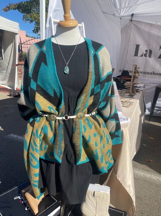 Blue Poncho